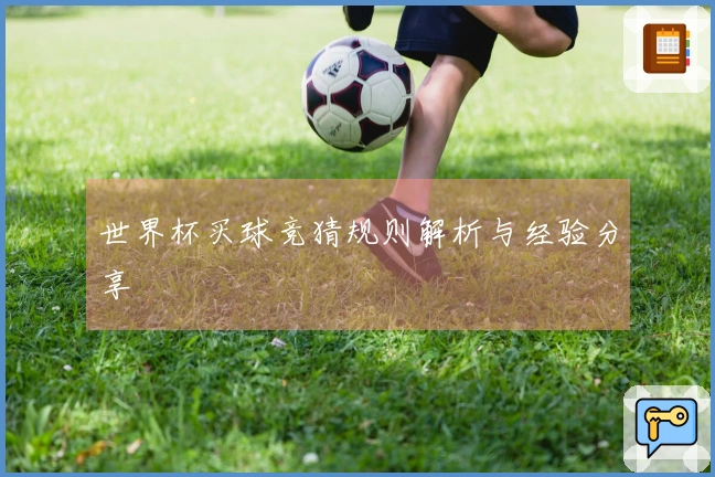 世界杯买球竞猜规则解析与经验分享